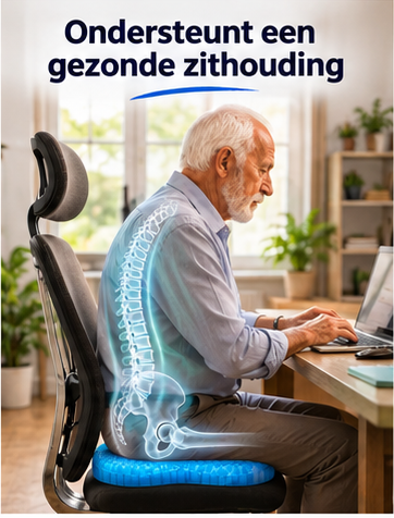 Verlos jezelf van stuitpijn en zit urenlang comfortabel met MediGel